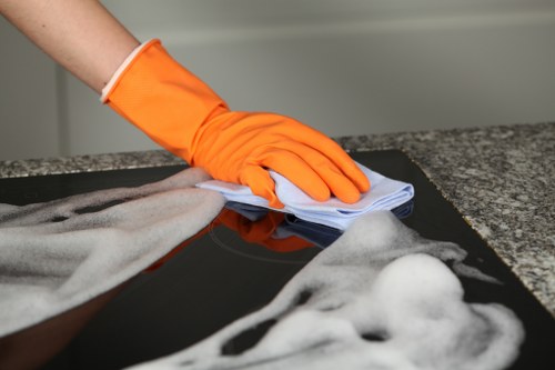 Secure oven cleaning payment area with protected checkout options